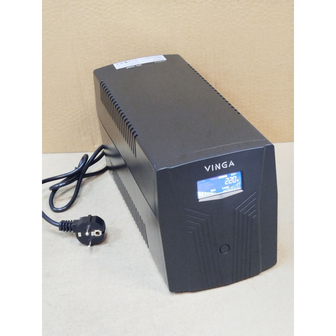 Пристрій безперебійного живлення Vinga LCD 1200VA plastic case (VPC-1200P)