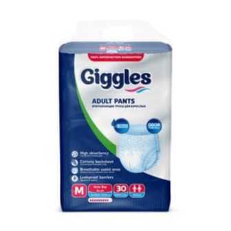 Підгузники-труси для дорослих Giggles розмір M (70-120 см), 30 шт