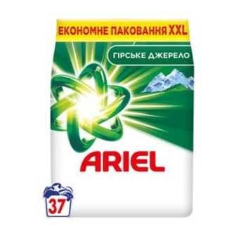 Пральний порошок ARIEL Гірське Джерело, 37 циклів прання, 5 кг