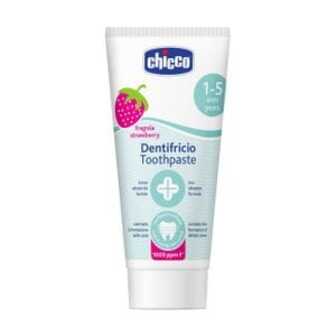 Дитяча зубна паста Chicco Dentifricio Toothpaste Полуниця з фтором, від 12 місяців, 50 мл