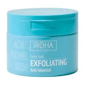 Тонер-пади для обличчя Iroha Nature Exfoliating Anti-Blemish Toner Pads  для шкіри схильної до акне, 50 шт