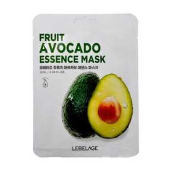 Тканинна маска для обличчя Lebelage Fruit Avocado Essence Mask з екстрактом авокадо, 25 мл