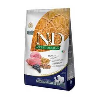 Сухий корм для собак середніх та великих порід Farmina N&D Ancestral Grain з ягням та чорницею, 2.5 кг