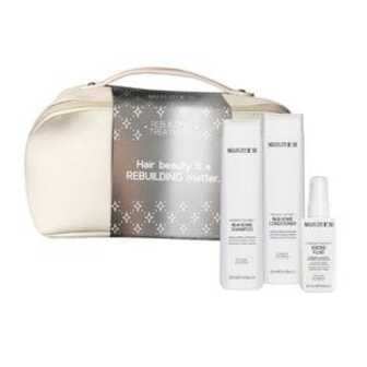 Подарунковий набір для волосся Selective Professional Rebuilding Xmas Pack (шампунь, 250 мл + кондиціонер, 250 мл + флюїд, 125 мл + косметичка, 1 шт)