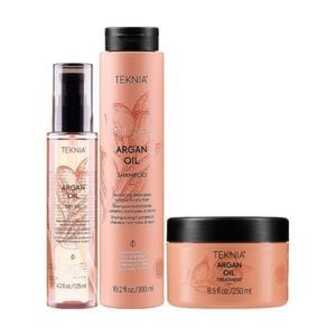 Набір для волосся Lakme Teknia Argan Oil (шампунь 300 мл + олія, 125 мл + маска, 250 мл)
