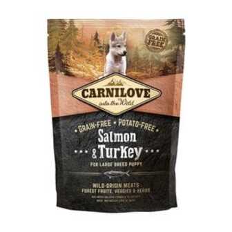 Сухий корм для цуценят великих порід Carnilove Salmon & Turkey з лососем та індичкою, 1.5 кг