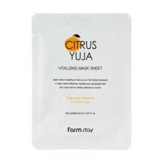 Тканинна маска для обличчя FarmStay Citrus Yuja Vitalizing Mask Sheet з екстрактом юдзу, 23 мл