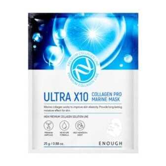 Тканинна маска для обличчя Enough Ultra X10 Collagen Pro Marine Mask з морським колагеном, 25 г