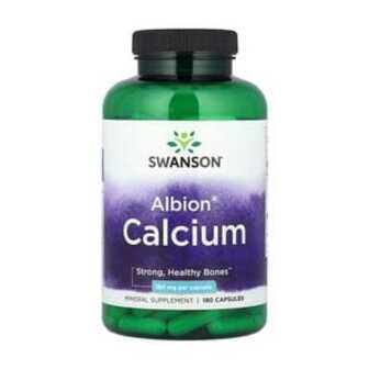 Кальцій Swanson Albion Chelated Calcium 180 мг, 180 капсул