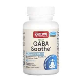 Гамма-аміномасляна кислота Jarrow Formulas GABA Soothe, 30 вегетаріанських капсул