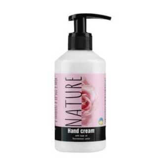 Заспокійливий крем для рук Bioton Cosmetics Nature Hand Cream з трояндовою олією, 300 мл