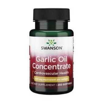 Часникова олія Swanson Garlic Oil Concentrate 500 мг, 250 капсул