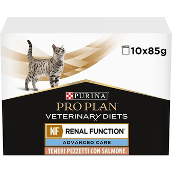 Вологий корм для котів Purina Pro Plan Veterinary Diets NF Renal Function Advanced Care з лососем 850 г (10 шт. x 85 г) (12278452)