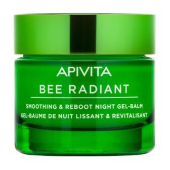 Нічний гель-бальзам для обличчя Apivita Bee Radiant Smoothing & Reboot Night Gel-Balm для розгладження та відновлення шкіри, 50 мл