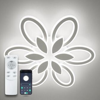 КІЛЬКІСТЬ ТОВАРУ ОБМЕЖЕНА! Світильник LED стельовий LUMINARIA AURORA DOUBLE 120W 6F WHITE (з пультом)