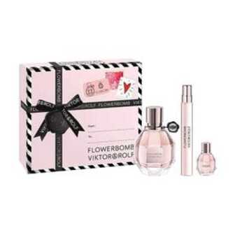 Парфумований набір жіночий Viktor & Rolf Flowerbomb Set (парфумована вода, 50 мл + парфумована вода, 10 мл + парфумована вода, 7 мл)