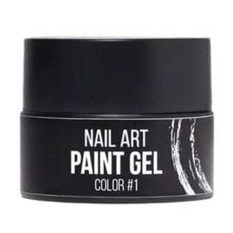 Гель-фарба для нігтів NUB Paint Gel 01 Чорна, 5 г