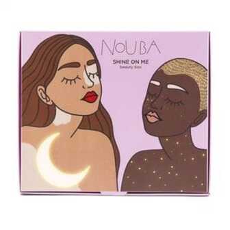 Подарунковий набір для макіяжу NoUBA Shine On Me Nude (туш для вій, 9 мл + помада для губ, 6 мл + рідкий хайлайтер, 30 мл)