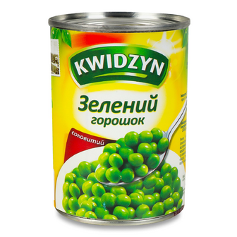 Горошок Kwidzyn зелений консервований, 400г