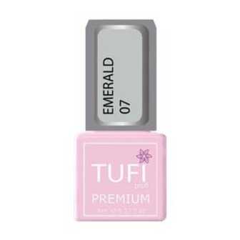 Гель-лак для нігтів Tufi profi Premium Emerald 07 Сріблястий, 8 мл