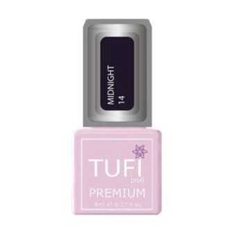 Гель-лак для нігтів Tufi profi Premium Midnight 14 Фіолетова тінь, 8 мл