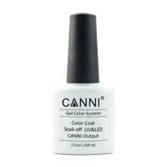 Гель-лак для нігтів Canni Gel Color System Color Coat Soak-off UV&LED 206 Перлинний з голографічним мікроблиском, 7.3 мл