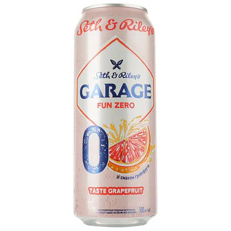 Пиво Seth&Riley's Garage Fun Zero №0 Grapefruit світле 0% з/б 0.5 л (908438)