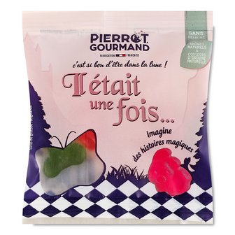 Цукерки Pierrot Gourmand асорті фруктово-ягідні жувальні, 22г