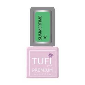 Гель-лак для нігтів Tufi profi Premium Summertime, 16 Зелена м'ята, 8 мл