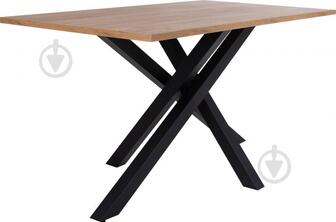 УЦЕНКА! Стол обеденный Nowy Styl LUCKY BLACK (25) 800x1390x750мм дуб крафт золотой/черный (УЦ №3773)