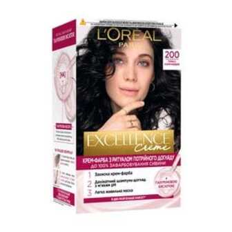 Крем-фарба для волосся L'Oreal Paris Excellence Creme з потрійним доглядом, 200 Темно-коричневий, 192 мл