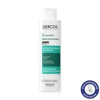 Себорегулювальний шампунь-догляд Vichy Dercos Oil Control Treatment Shampoo для жирного волосся, 200 мл