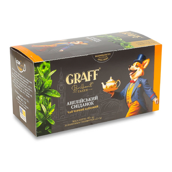 Чай чорний Graff Англійський сніданок, 20*2г