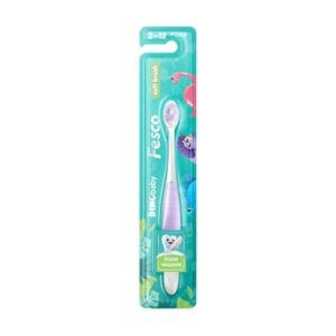 Дитяча зубна щітка Fesco DinoBaby Soft Brush м'яка, фіолетова, від 2 до 12 років