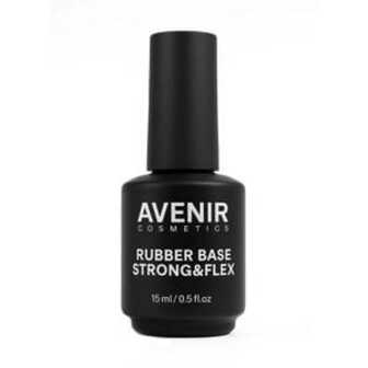 База для гель-лаку Avenir Cosmetics Strong & Flex Rubber Base, 15 мл