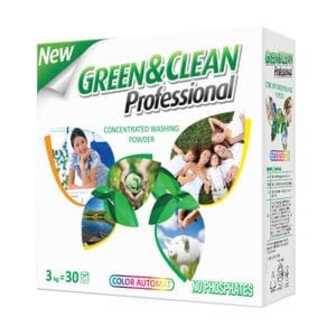 Пральний порошок Green&Clean Professional для кольорового одягу, 3 кг