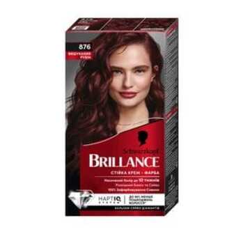 Інтенсивна крем-фарба для волосся Brillance 876 Вишуканий рубін, 160 мл