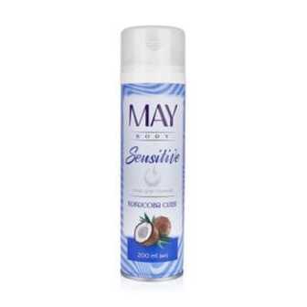 Піна для гоління MAY body Airy Олія кокосу, жіноча, 200 мл