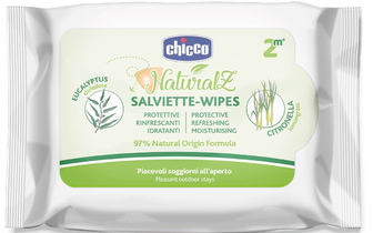 Серветки від комарів для дітей Chicco Naturalz 20 шт. (11599.00)