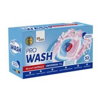 Капсули для прання ProWash All in 1 Universal Весняна свіжість, 32 цикли прання, 32 шт