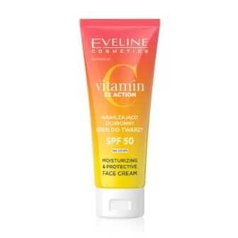Крем для обличчя Eveline Cosmetics Vitamin C 3x Action Зволоження та захист, SPF 50 PA ++++, 30 мл