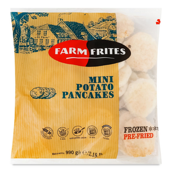 Деруни Farm Frites Mini Potato Pancaces картопляні, 990г