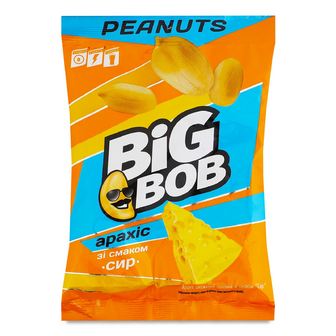 Арахіс Big Bob смажений зі смаком сиру, 120г