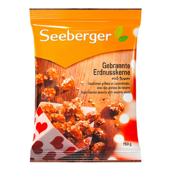 Арахіс Seeberger у цукровій глазурі з кунжутом, 150г