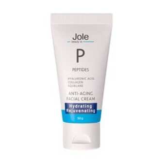 Крем для обличчя Jole Peptides Anti-aging Facial Cream з гіалуроновою кислотою, скваланом та колагеном, 50 мл