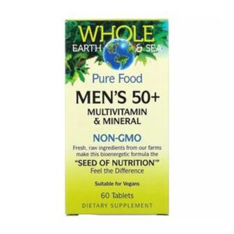 Мультивітамінний та мінеральний комплекс для чоловіків Natural Factors Men's 50+ Multivitamin & Mineral, від 50 років, 60 таблеток
