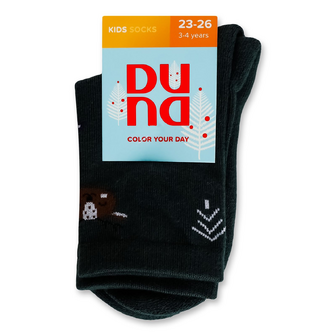 Шкарпетки дитячі Duna 4068 темно-зелені р.16-18, 1 пара