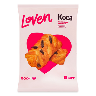 Коса Loven з кленовим сиропом заморожена, 500г
