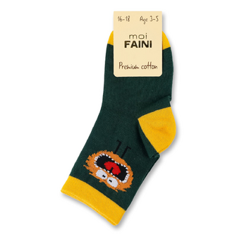 Шкарпетки дитячі moi Faini 413018 зелені р.16-18, 1 пара