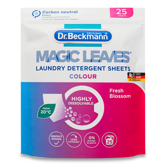 Серветки для прання Dr.Beckmann Magic Leaves Colour, 25шт
